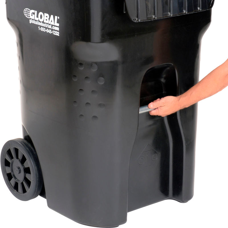 Global Industrial 95 Gallon Mobile Trash Container from Columbia Safety
