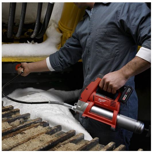 Milwaukee M12 Cordless LITHIUM-ION Grease Gun Kit from Columbia Safety