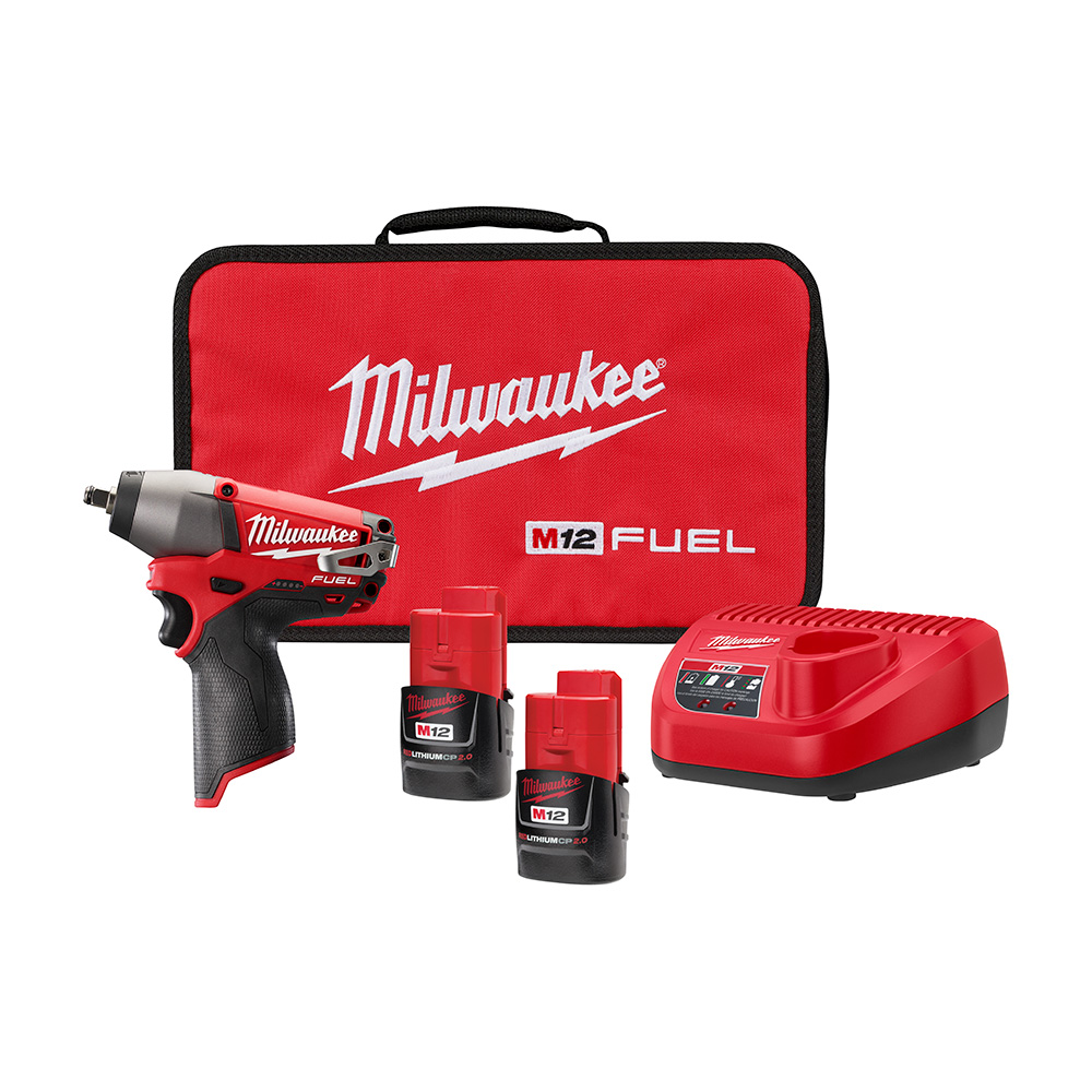 Milwaukee M12 FUEL 3/8 Inch Impact Wrench Kit from Columbia Safety