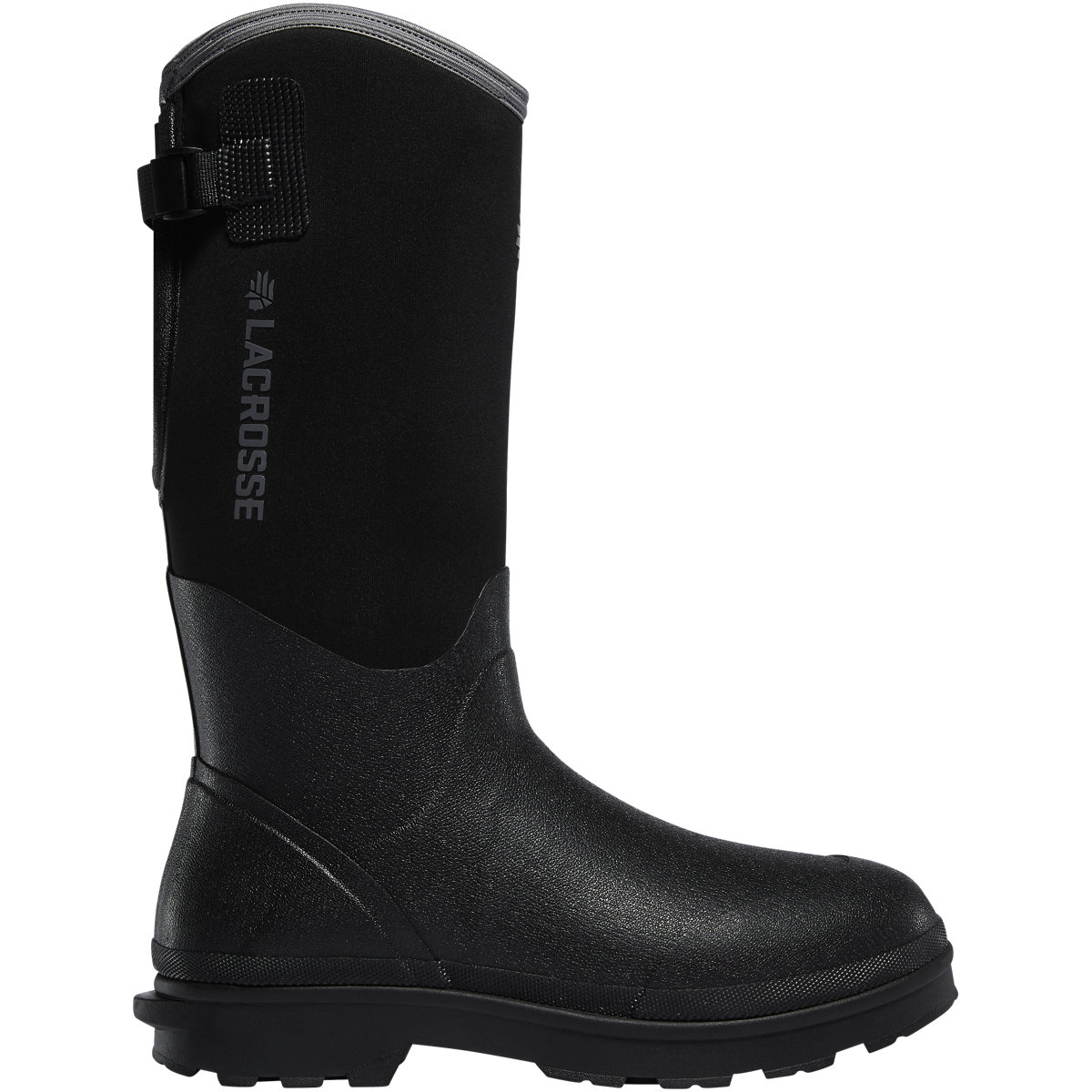 Lacrosse Alpha Range Black 5.0mm Rubber Work Boots with Composite Toe from Columbia Safety