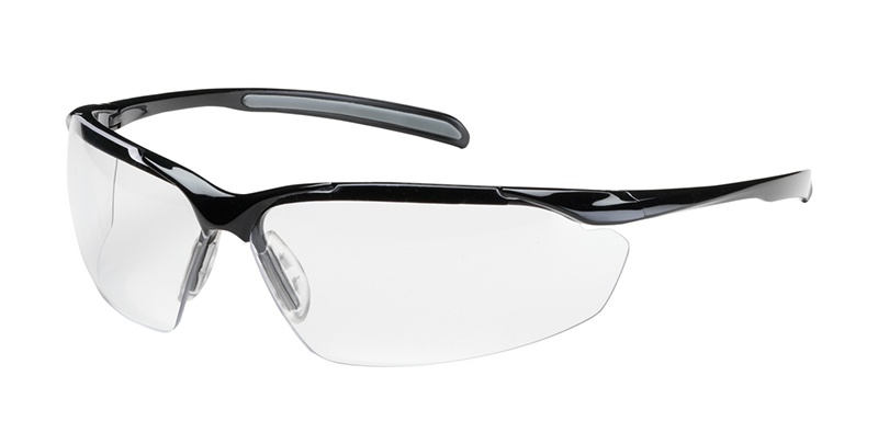 Bouton Commander Safety Glasses with Clear Lens and Black Frame from Columbia Safety