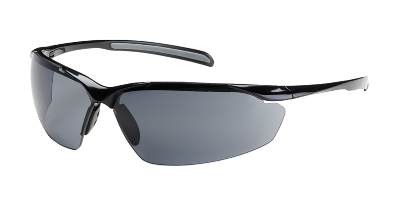 Bouton Commander Safety Glasses with Gray Lens and Black Frame from Columbia Safety