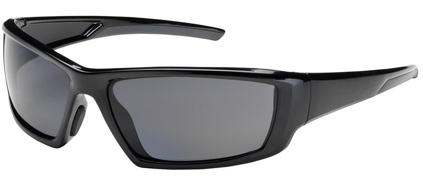Bouton Sunburst Safety Glasses with Polarized Gray Lens and Black Frame from Columbia Safety
