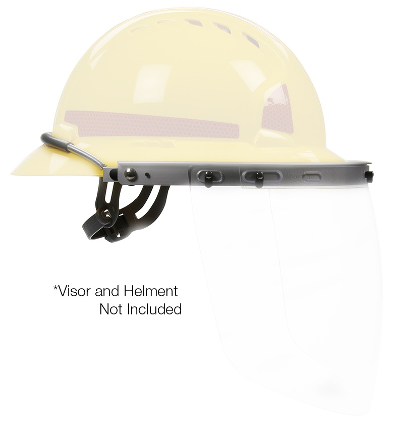 PIP Bouton Optical Face Shield Bracket for Full Brim Hard Hats from Columbia Safety