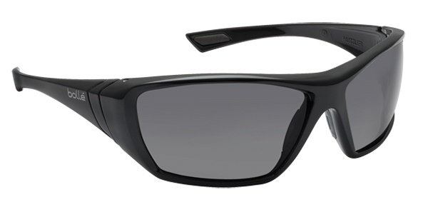 Bolle Hustler Safety Glasses with Smoke Lens and Black Frame 253-HR-40149 from Columbia Safety