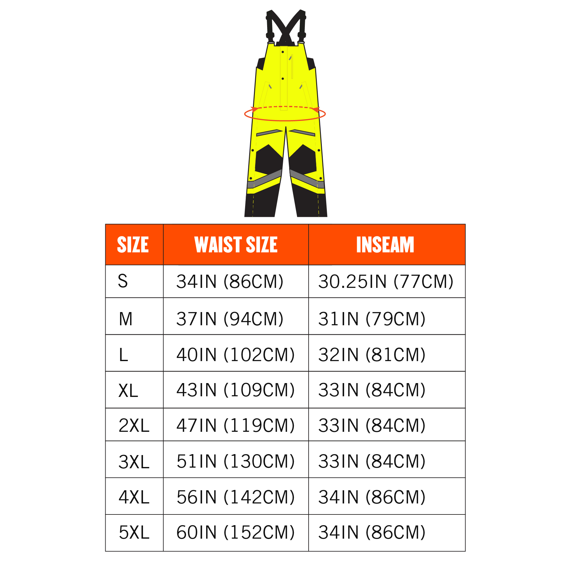 Ergodyne GloWear 8928 Hi-Viz Class E Insulated Bibs from Columbia Safety