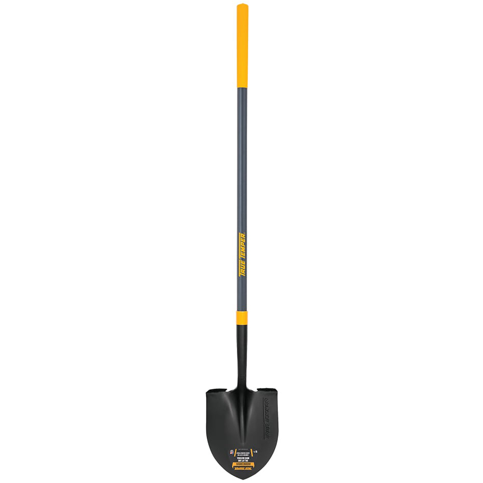 Ames True Temper Forged Round Point Shovel With Comfort Step and Cushion Grip On Fiberglass from Columbia Safety