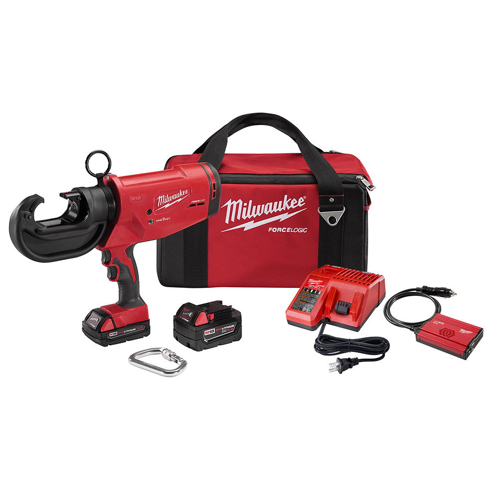 Milwaukee M18 FORCE LOGIC 12 Ton Utility Crimper Kit from Columbia Safety
