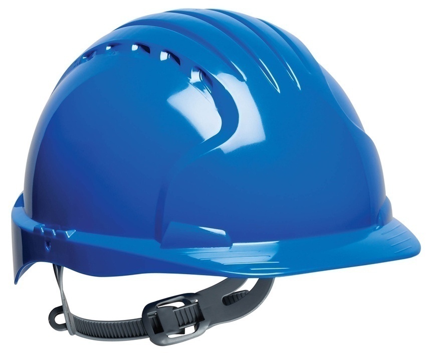 JSP Evolution 6121 Standard Brim HDPE Shell Hard Hat/6 Point from Columbia Safety