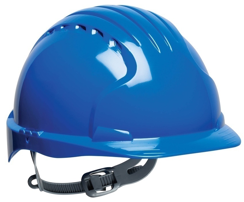 JSP Evolution 6121 Standard Brim HDPE Shell Hard Hat with 6 Point Suspension (General) from Columbia Safety