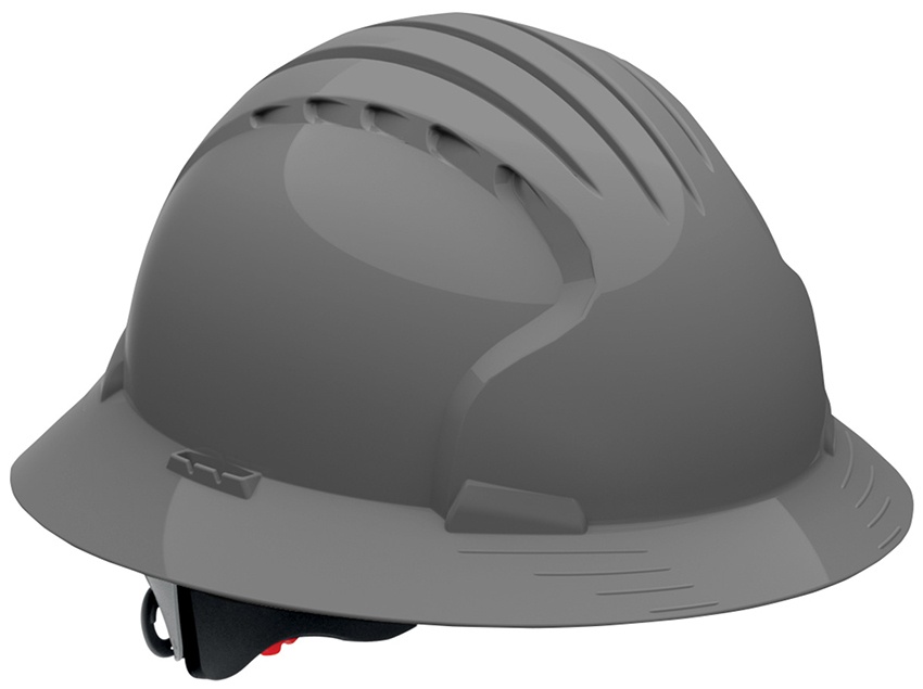 JSP 6161V Evolution Deluxe Full Brim Vented Hard Hat Gray from Columbia Safety