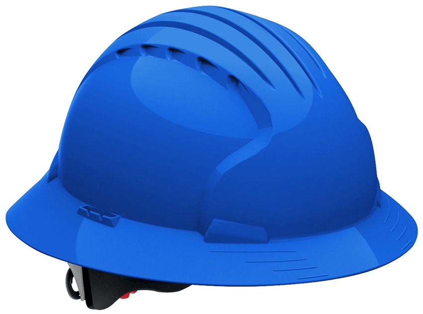 JSP 6161V Evolution Deluxe Full Brim Vented Hard Hat Blue from Columbia Safety