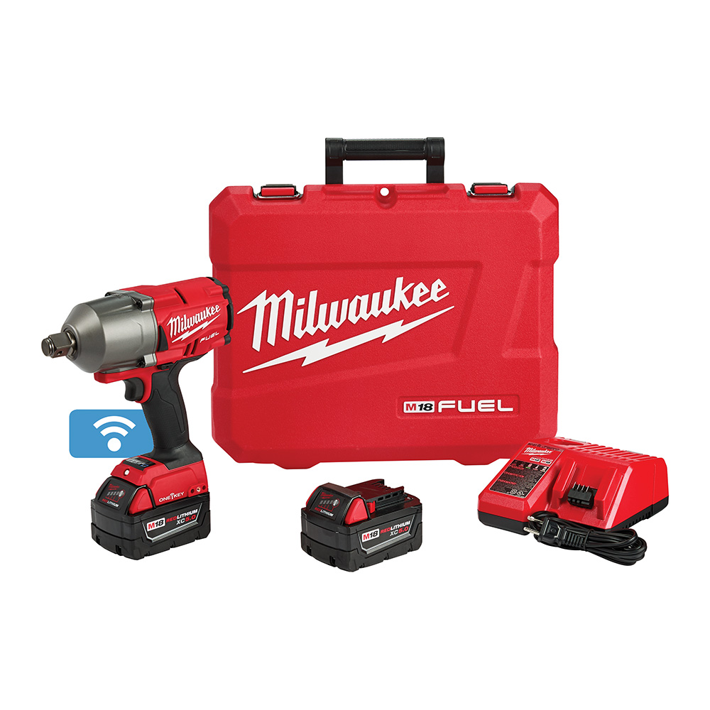 Milwaukee M18 FUEL 3/4 Inch High Torque Impact Wrench with Friction Ring and ONE-KEY Kit from Columbia Safety