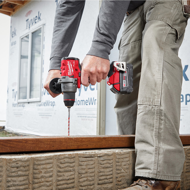 The Milwaukee M18 FUEL 2-Tool Combo Kit has the a hammer drill with  AutoStop Control Mode for enhanced safety and the Fastest Driving Impact Driver. from Columbia Safety