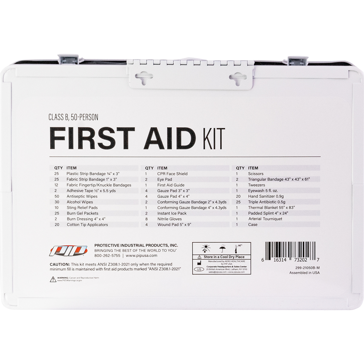 Pip ANSI Class B Metal First Aid Kit - 50 Person from Columbia Safety