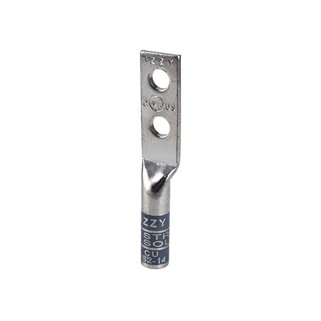 Izzy 2 Hole #2 Solid and #4 Stranded Wire Lug (50 Pack) from Columbia Safety