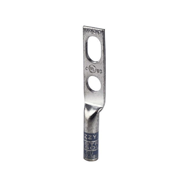 Izzy 2 Hole #2 Solid and #4 Stranded Wire Lug (50 Pack) from Columbia Safety