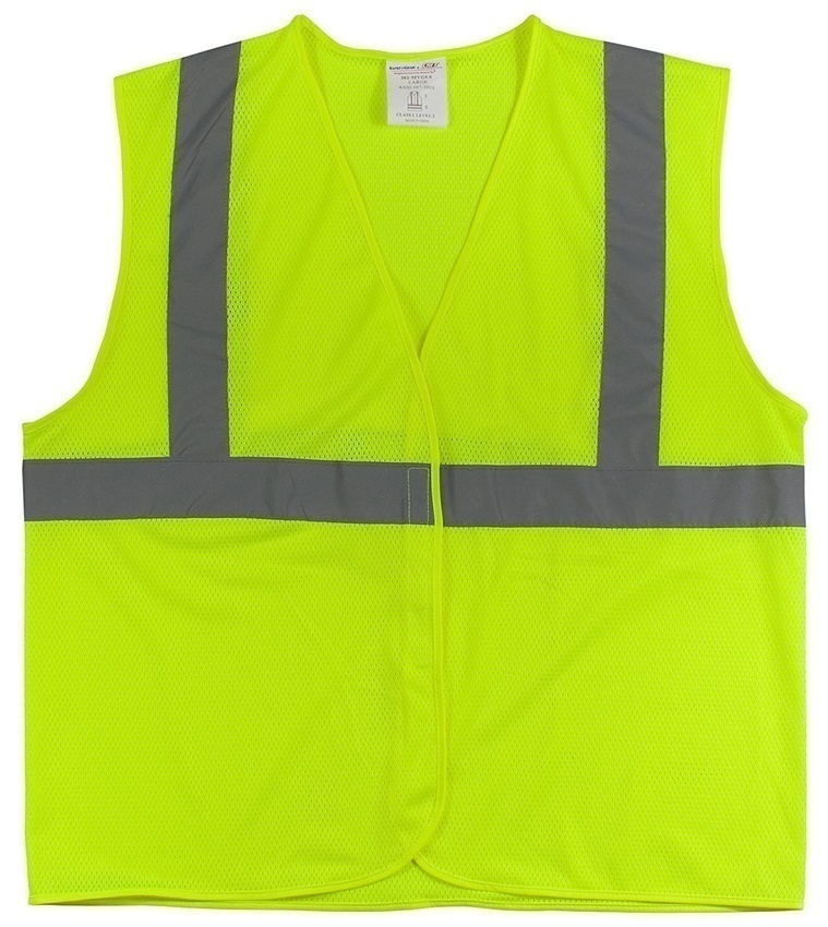 PIP ANSI Type R Class 2 Lime Mesh Vest (General) from Columbia Safety