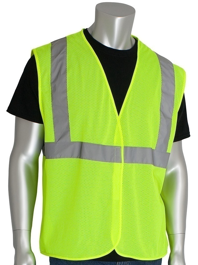 PIP ANSI Type R Class 2 Lime Mesh Vest (General) from Columbia Safety