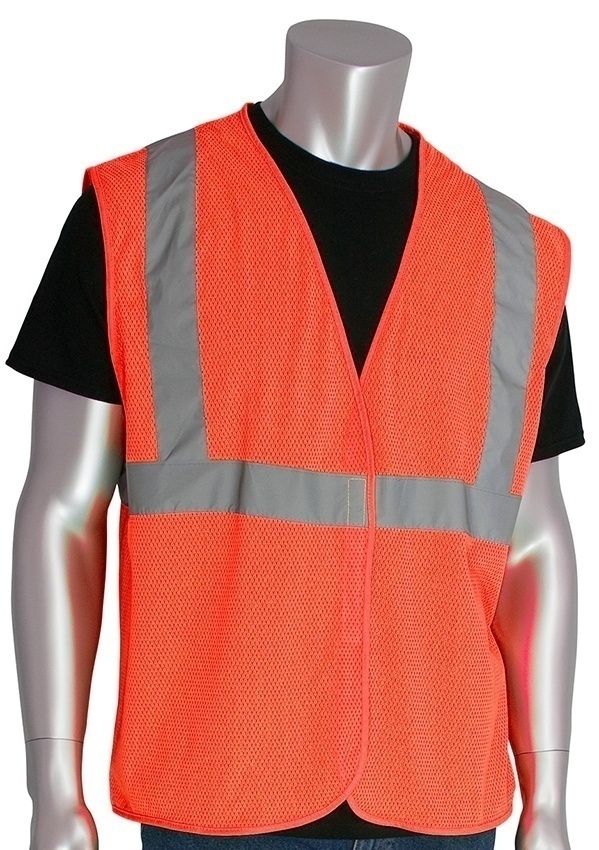 PIP ANSI Type R Class 2 Orange Mesh Vest (General) from Columbia Safety