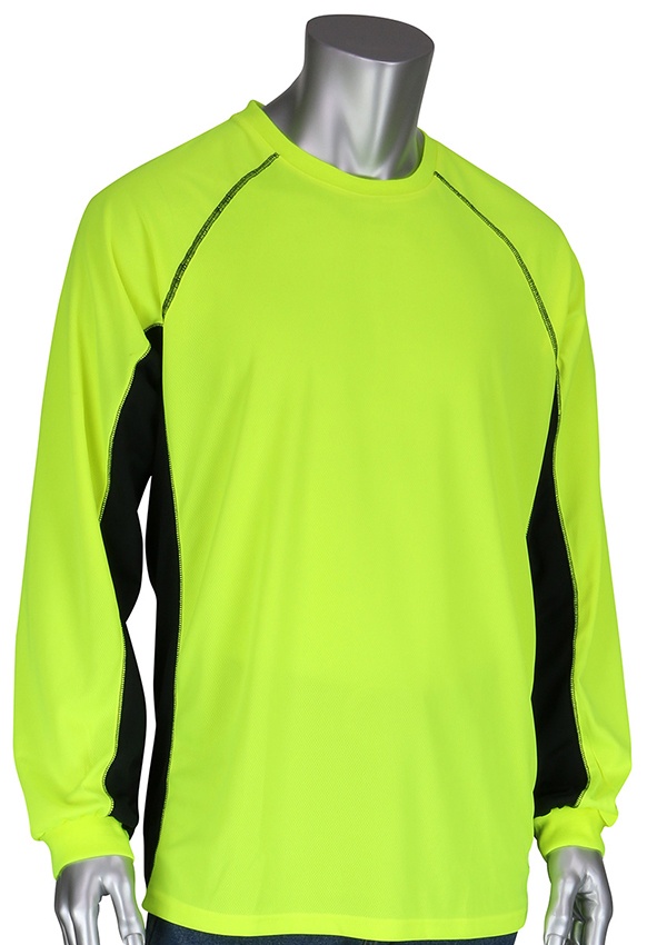 PIP 50+ UPF Long Sleeve Lime T-Shirt (Non-ANSI) (General) from Columbia Safety