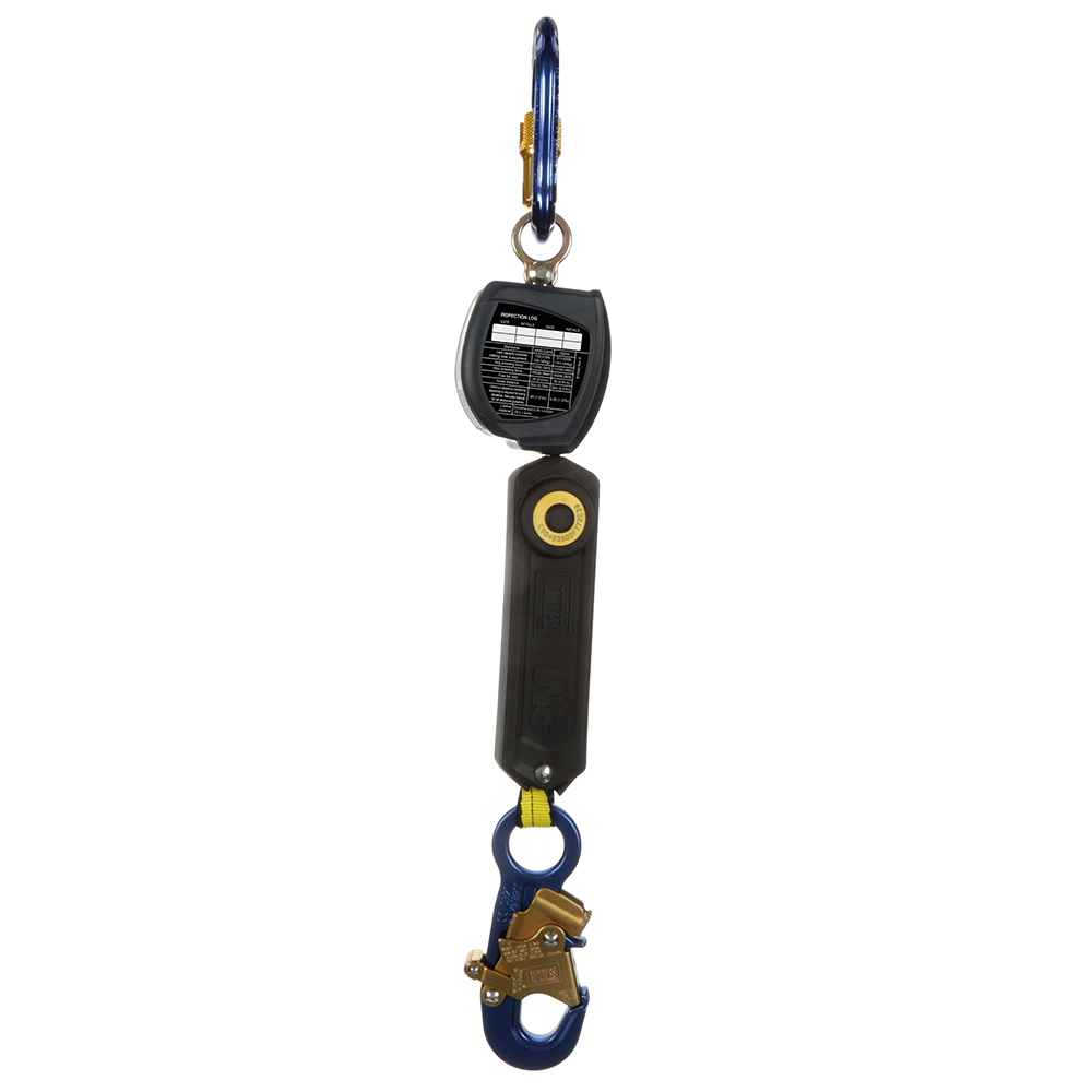 3M DBI-SALA Class 1 Overhead Mount Nano-Lok Personal Self-Retracting Lifeline with Anchor Hook from Columbia Safety
