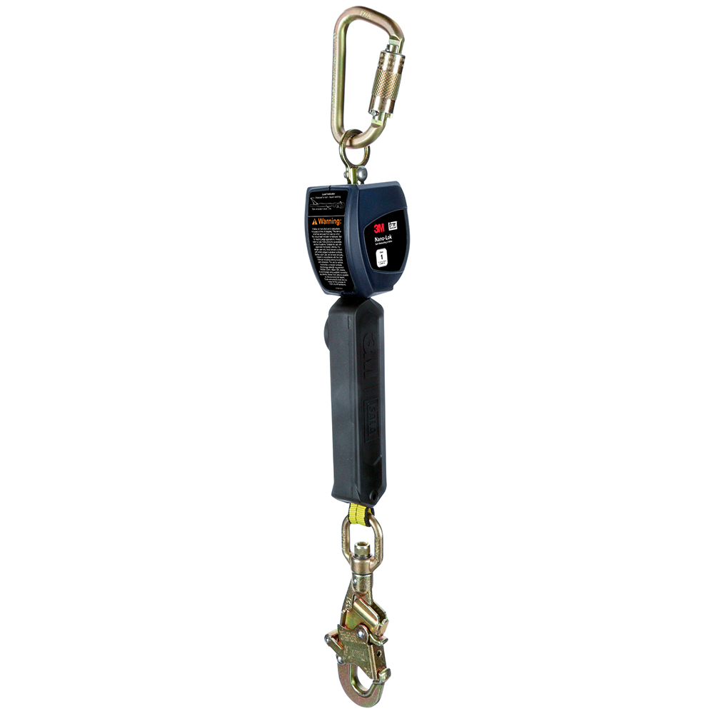 3M DBI-SALA Class 1 Nano-Lok Personal Self-Retracting Lifeline with Anchor Hook from Columbia Safety