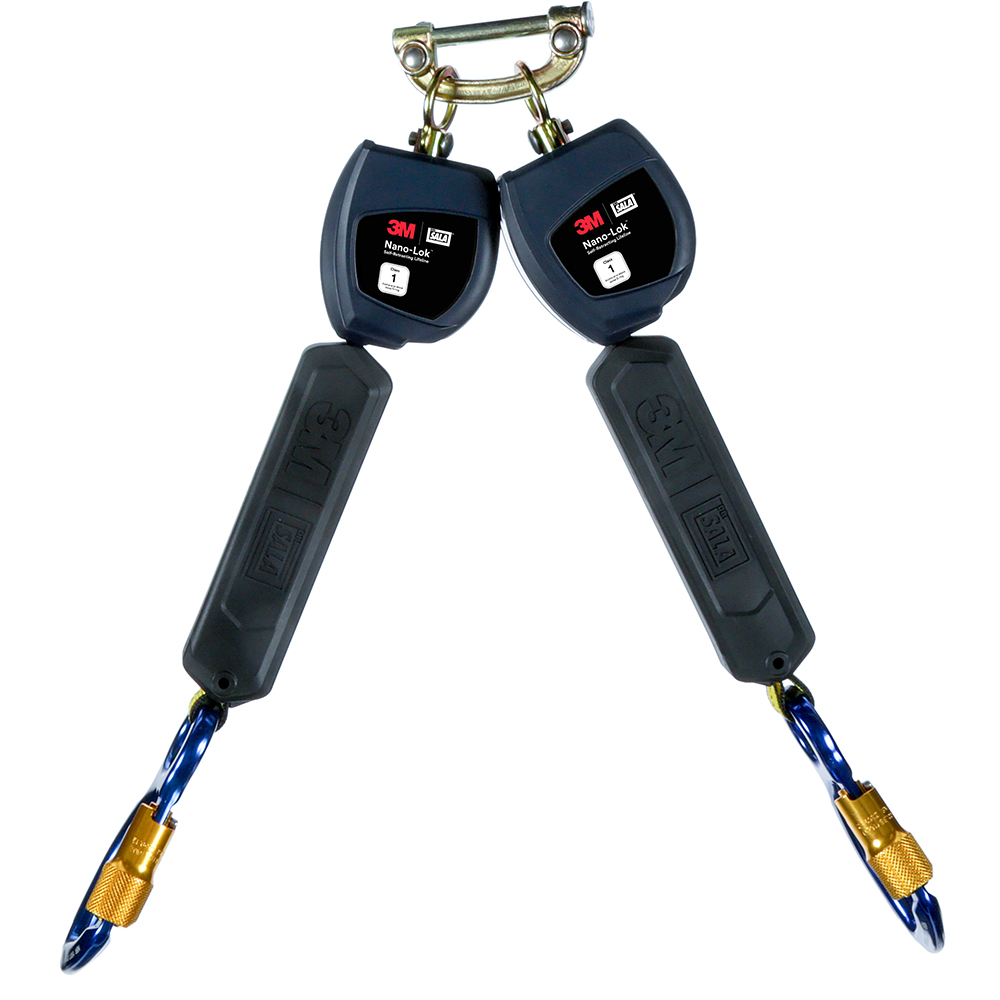 3M DBI-SALA Class 1 Direct Mount Nano-Lok Personal Twin-Leg Self-Retracting Lifeline from Columbia Safety