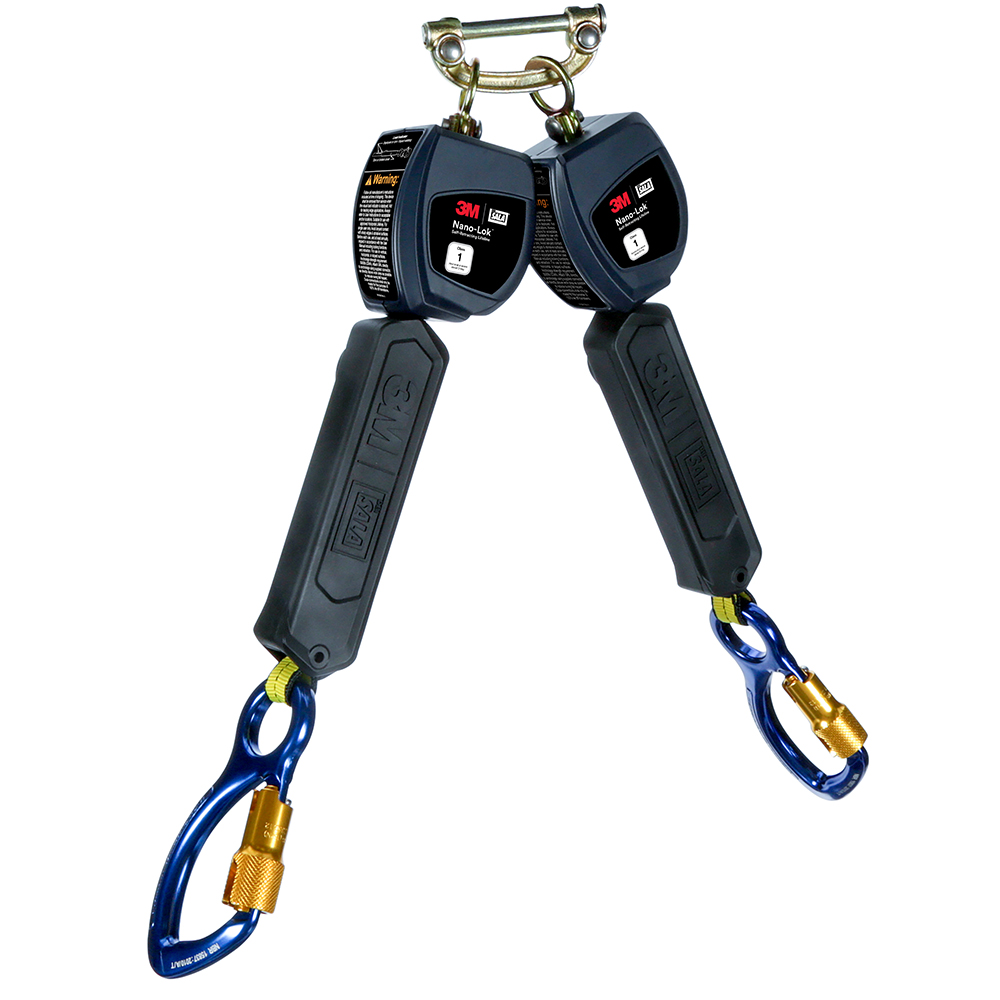 3M DBI-SALA Class 1 Direct Mount Nano-Lok Personal Twin-Leg Self-Retracting Lifeline from Columbia Safety