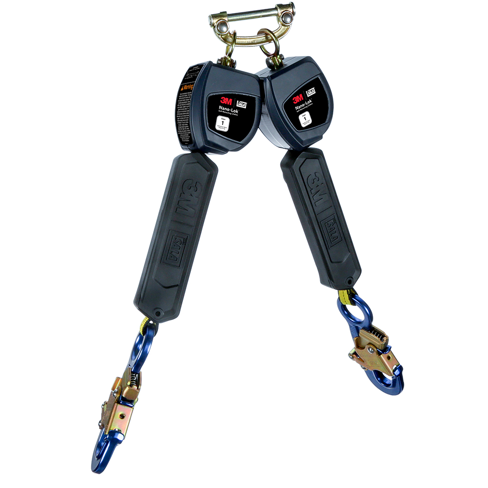 3M DBI-SALA Class 1 Direct Mount Nano-Lok Personal Twin-Leg Self-Retracting Lifeline from Columbia Safety