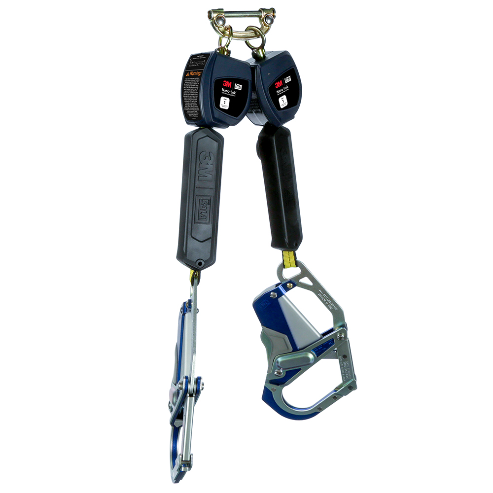 3M DBI-SALA Class 1 Direct Mount Nano-Lok Personal Twin-Leg Self-Retracting Lifeline from Columbia Safety