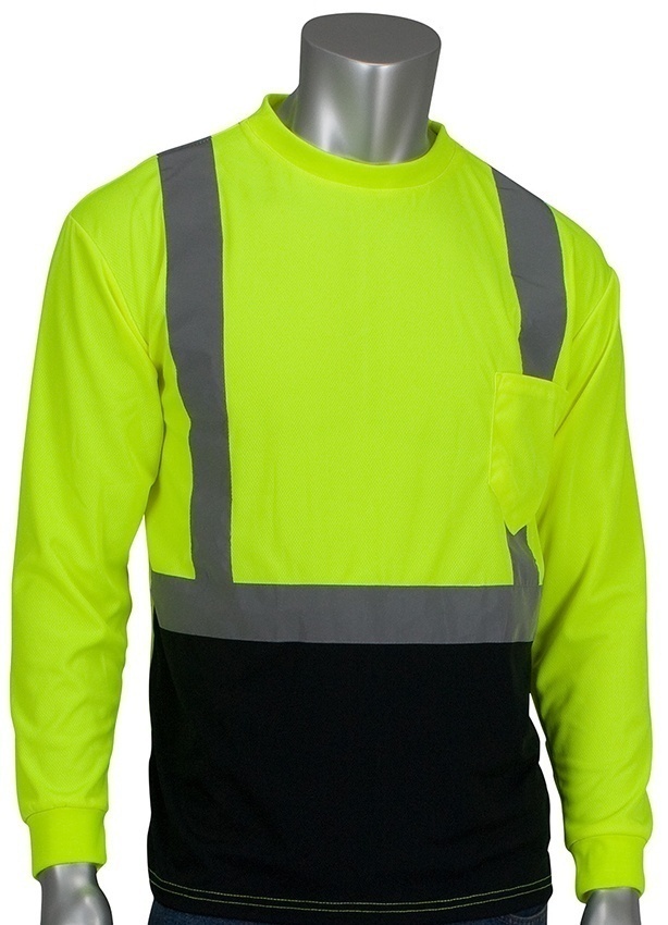 PIP ANSI Type R Class 2 50+ UPF Short Sleeve Lime T-Shirt from Columbia Safety