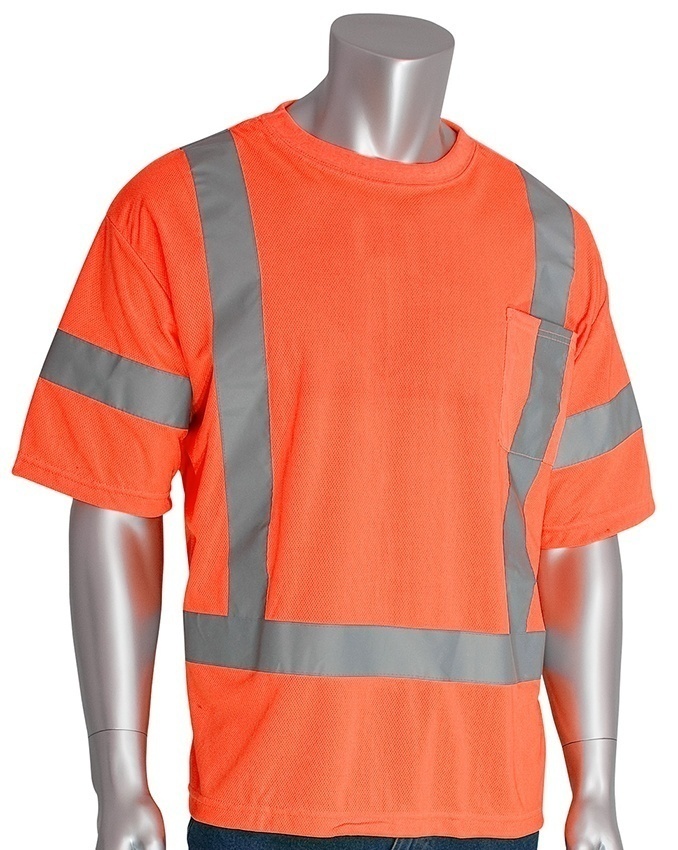 PIP ANSI Type R Class 3 Short Sleeve Orange T-Shirt (General) from Columbia Safety