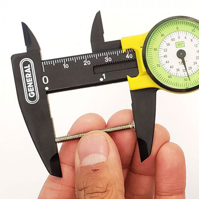 General Tools 6 Inch Plastic Dial Caliper with Inches Readout from Columbia Safety