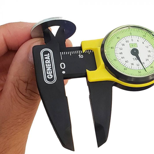 General Tools 6 Inch Plastic Dial Caliper with Inches Readout from Columbia Safety