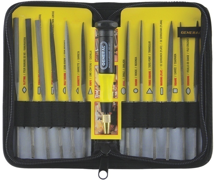 12 Piece General Tools Needle File Set from Columbia Safety