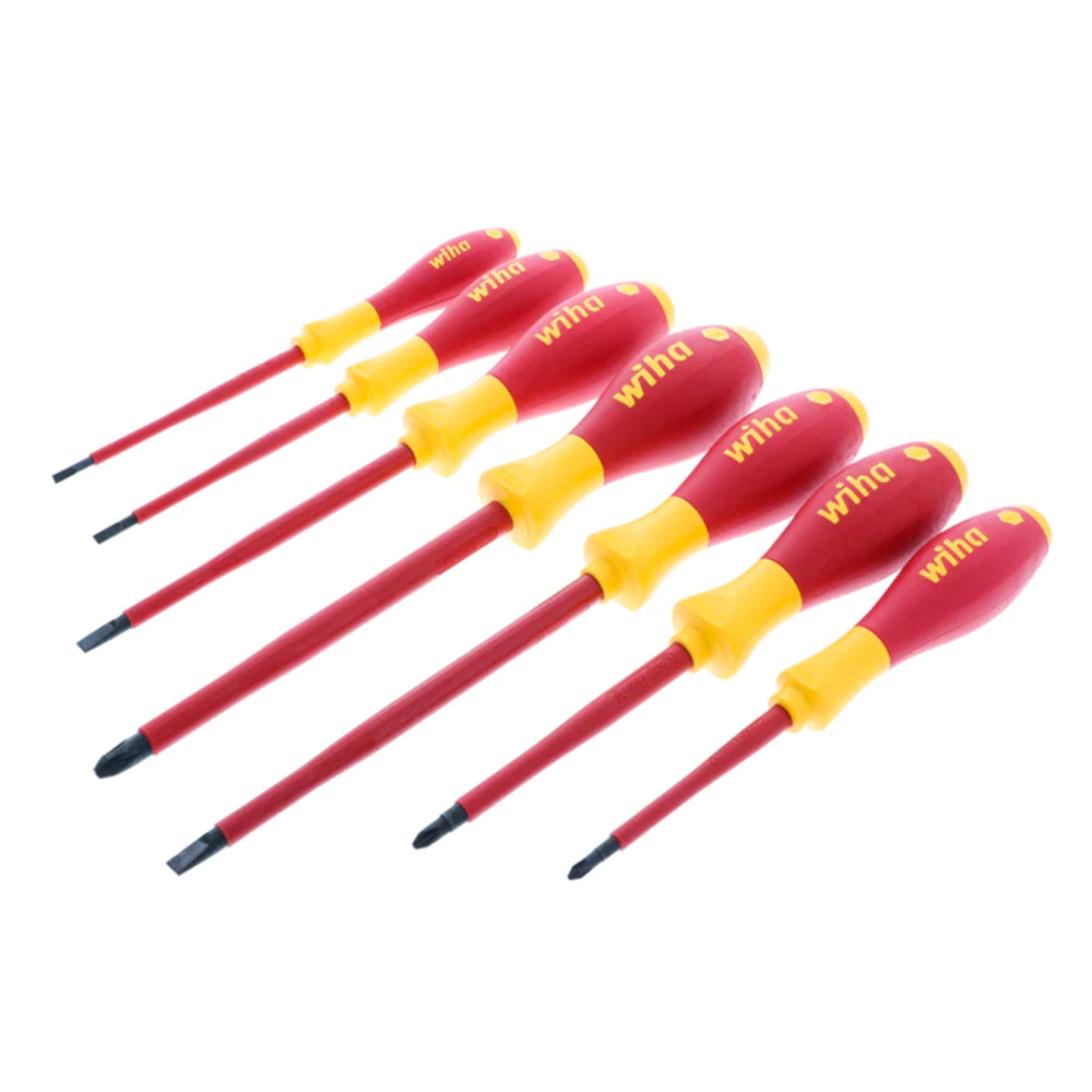 Wiha 7 Piece Insulated Softfinish Screwdriver Set from Columbia Safety