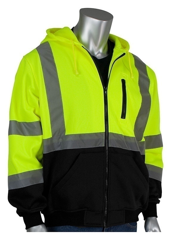 PIP 323-1370 Class 3 Full Zip Hooded Sweatshirt  from Columbia Safety