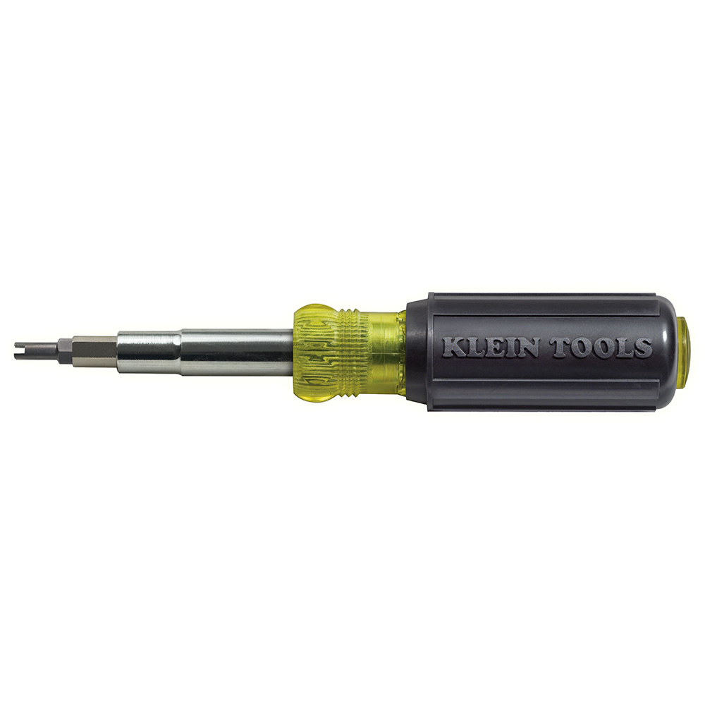 Klein Tools 11-in-1Multi-Bit Screwdriver & Nut Driver with Schrader Bits from Columbia Safety