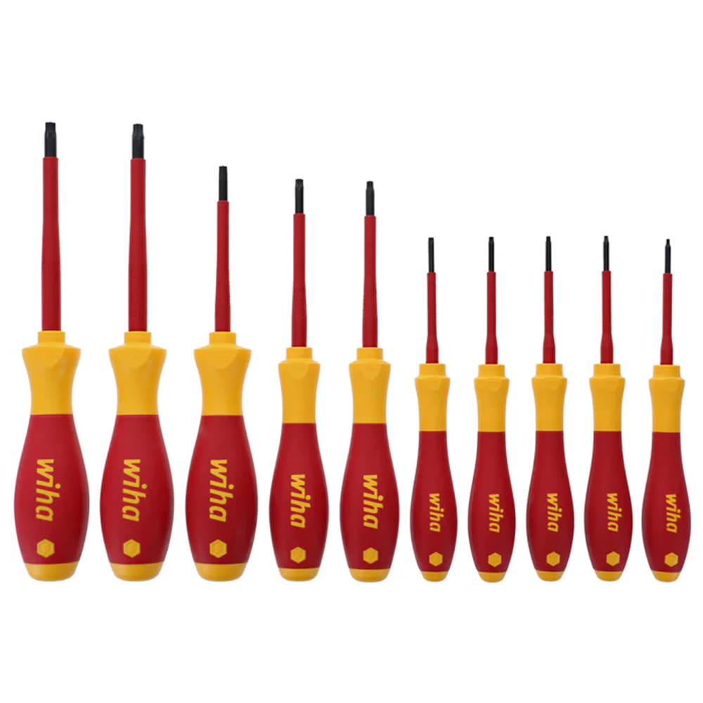 Wiha 10 Piece Insulated Softfinish Torx Screwdriver Set from Columbia Safety