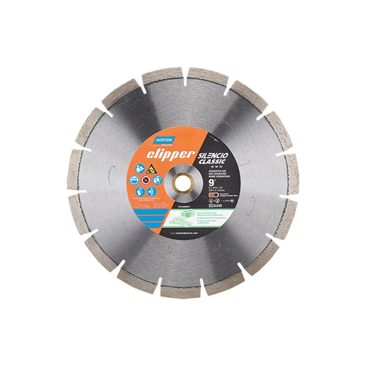 Norton 9-Inch Dry-Segmented Rim Hand-Held Saw Blade from Columbia Safety