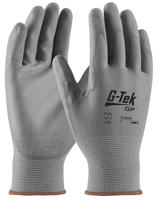 G-Tek 33-G125 Nylon Gloves With Polyurethane Grip Gloves from Columbia Safety