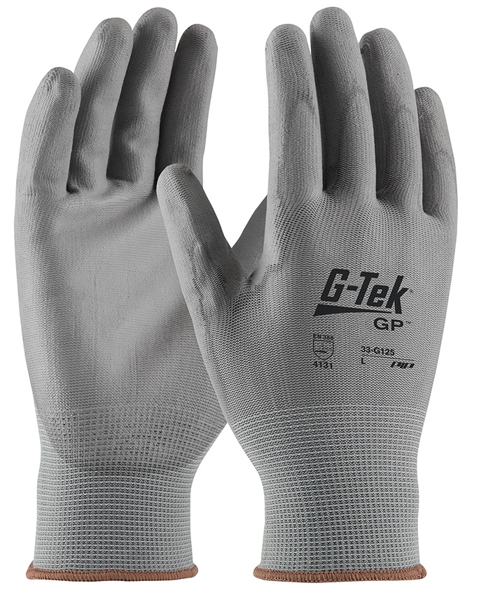 G-Tek 33-G125 Nylon Gloves with Polyurethane Grip, 12 Pairs from Columbia Safety