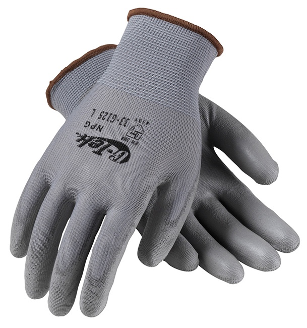 G-Tek 33-G125 Nylon Gloves with Polyurethane Grip, 12 Pairs from Columbia Safety
