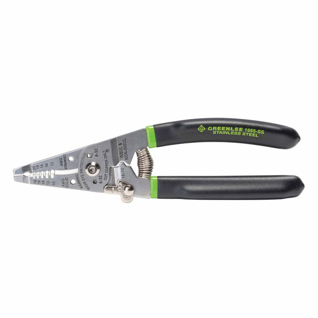 Greenlee Emerson Stainless Steel Wire Stripper Pro, 10-18 AWG from Columbia Safety