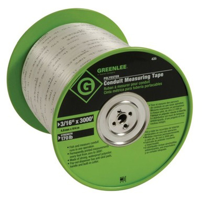 Greenlee 3/16 Inch Poly Measuring Tape from Columbia Safety