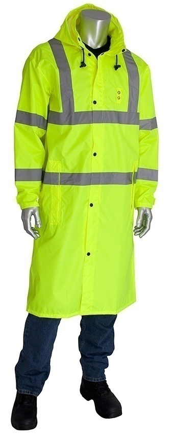 PIP Viz ANSI Type R Class 3 Raincoat (48 Inch) (General) from Columbia Safety