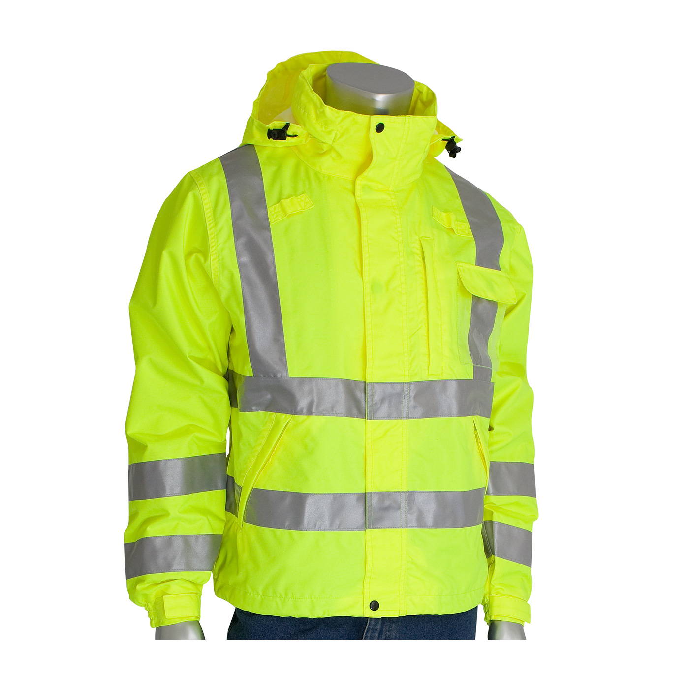 PIP VizPLUS Type R Class 3 Heavy Duty Waterproof Breathable Jacket from Columbia Safety