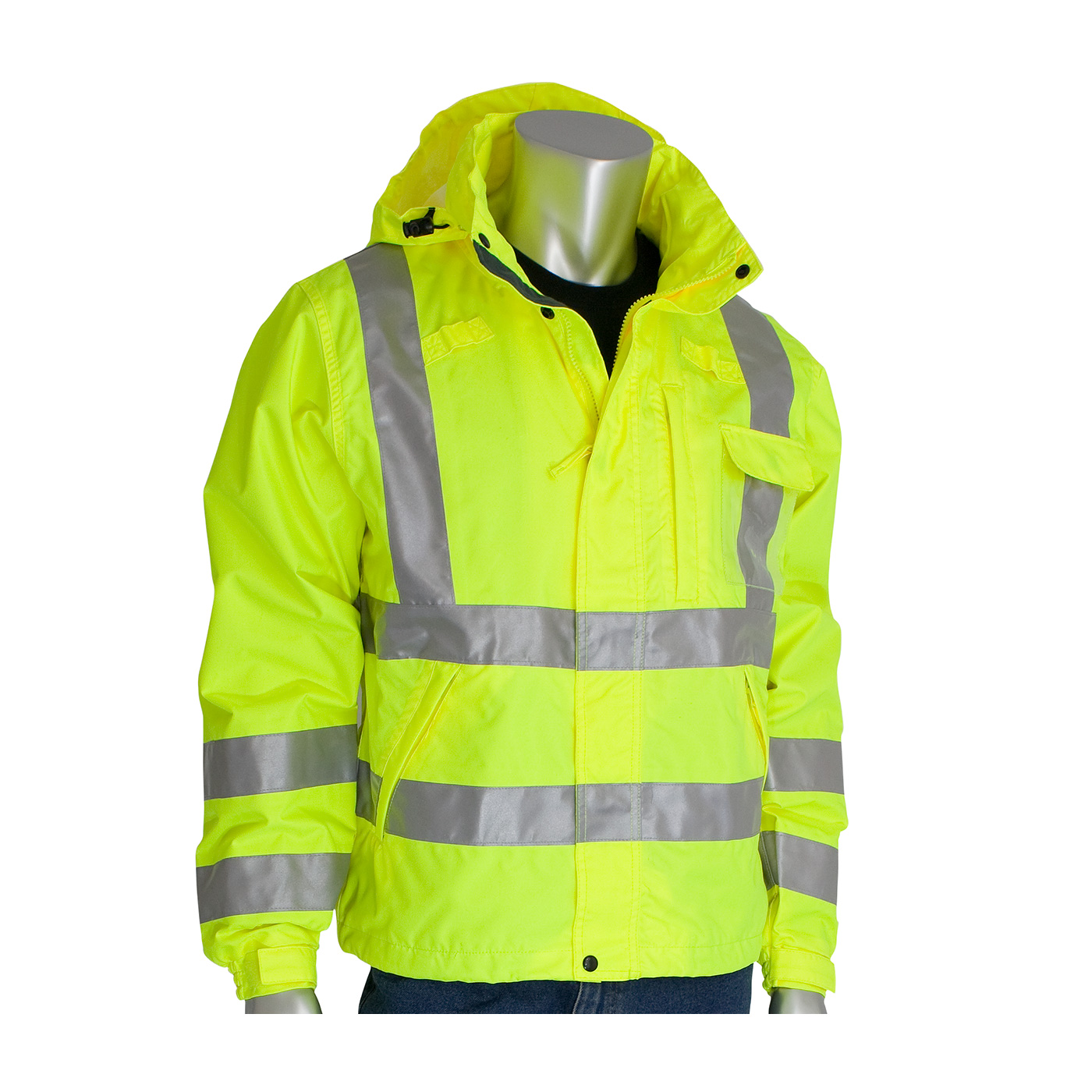 PIP VizPLUS Type R Class 3 Heavy Duty Waterproof Breathable Jacket from Columbia Safety