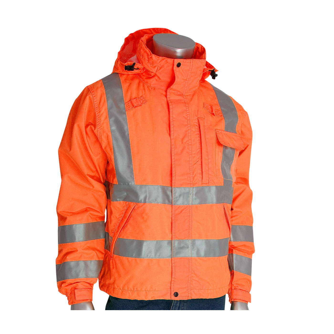 PIP VizPLUS Type R Class 3 Heavy Duty Waterproof Breathable Jacket from Columbia Safety